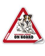 Watchdog: Nalepnica za auto Jack Russel trobojni