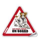 Watchdog: Nalepnica za auto Jack Russel dvobojni