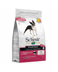 Schesir Dog Dry: Hrana za odrasle pse malih rasa Small Adult, šunka
