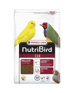 Nutri Bird: Peleti za podršku parenju kanarinaca, tropskih i evropskih zeba C19