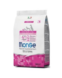 Monge Daily Line: Hrana za štence minijaturnih rasa Extra Small Puppy, Piletina, 800 gr