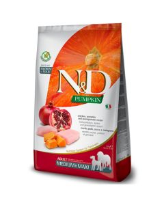 N&D Pumpkin: Hrana za pse Medium/Maxi Adult, Bundeva & Piletina