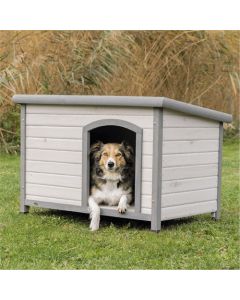 Trixie: Drvena kućica za pse sa ravnim krovom Classic Dog Kennel, M-L + vrata GRATIS