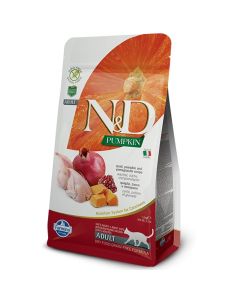 N&D Grain Free: Hrana za odrasle mačke, Bundeva & Prepelica
