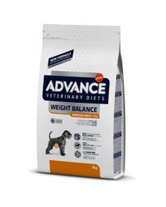 Advance Veterinary: Hrana za gojazne pse srednjih i velikih rasa Weight Balance Medium/Maxi, 3 kg