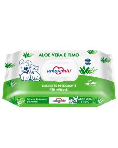 AmoreMio: Vlažne maramice za ljubimce Aloe vera, 40 kom