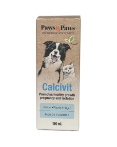 Paws and Paws: Kalcijum za štence i gravidne kuje Calcivit, 100 ml