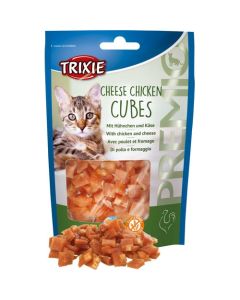Trixie: Poslastica za mace pileće kockice sa sirom Cheese Chicken Cubes, 50 gr