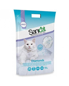 Sanicat: Silikonski posip za mačke Diamonds, 5l