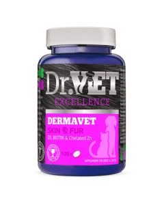 Dr.Vet: Suplement kod kožnih alergija, iritacija od parazita i upala Dermavet, 100 tabl