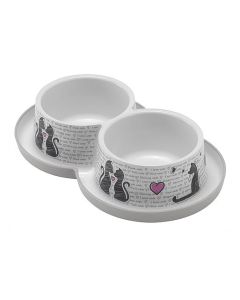Moderna: Dupla posuda Trendy Dinner Double Cats in Love