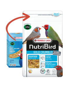 Nutri Bird: Jajčana hrana za tropske zebe Gold Crumble Tropical Finches