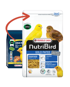 Nutri Bird: Jajčana hrana za kanarince, Evropske i tropske zebe Gold Pate Canaries