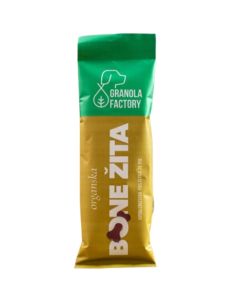Granola Factory: Prirodna poslastica za vitalnost psa Bone Žita Green 20 gr, 10 kom