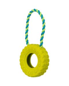 Trixie: Igračka od kanapa i prirodne gume Dog Toy Tire on a Rope