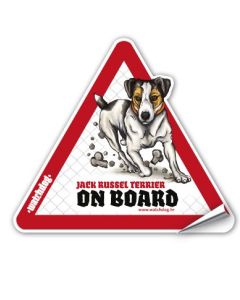 Watchdog: Nalepnica za auto Jack Russel trobojni