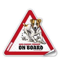 Watchdog: Nalepnica za auto Jack Russel dvobojni