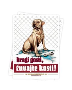 Watchdog: Nalepnica za stan čuvaj se psa Labrador Beli