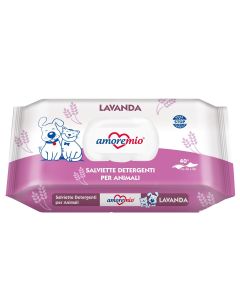 AmoreMio: Vlažne maramice za ljubimce Lavanda, 40 kom