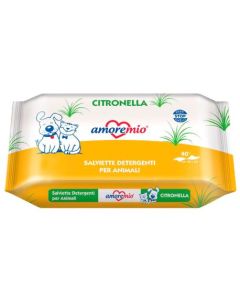 AmoreMio: Vlažne maramice za ljubimce Limunska trava, 40 kom