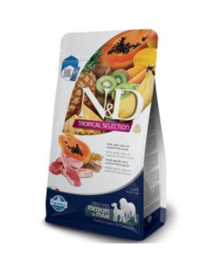 N&D Tropical: Hrana za odrasle pse srednjih i velikih rasa Medimu/Maxi Adult, Jagnjetina