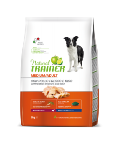 Trainer: Natural Adult Medium Piletina, Pirinač & Aloe Vera