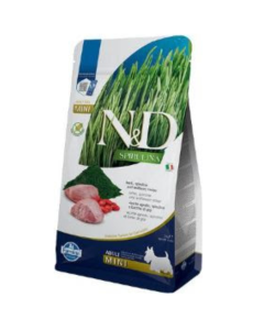 N&D Spirulina: Hrana za odrasle pse malih rasa Mini Adult, Jagnjetina, 2 kg