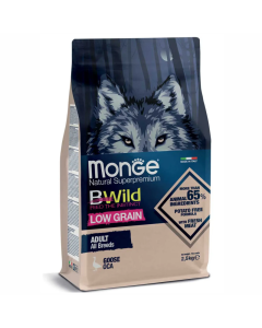 Monge Bwild: Hrana za odrasle pse Adult Low Grain, Guska