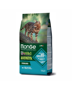 Monge Bwild: Hrana za sterilisane mačke Sterilised Grain Free, 1.5 kg