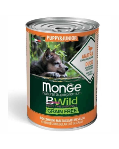 Monge Bwild: Komadići mesa u sosu za štence Puppy/Junior, 400 gr