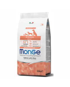 Monge: Hrana za odrasle pse All Breeds Adult, Losos
