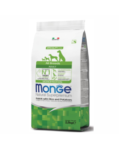 Monge: Hrana za odrasle pse All Breeds Adult, Zečetina