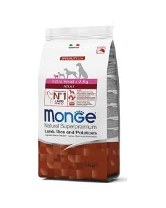 Monge: Hrana za pse minijaturnih rasa Speciality Extra Small Adult, Jagnjetina, Krompir i Pirinač