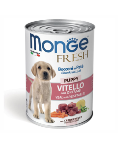 Monge: Komadići mesa u sosu za štence Fresh Puppy, 400 gr