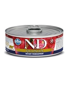 N&D Grain Free: Vlažna hrana za mačke za kontrolu težine  Weight Management, Kinoa i Jagnjetina
