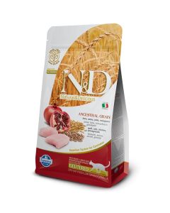 N&D Low Grain: Hrana za sterilisane mačke, Piletina & Nar