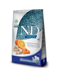 N&D Ocean: Hrana za pse Medium/Maxi Adult, Bundeva i Bakalar