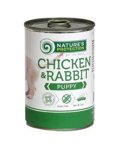 Nature’s Protection: Valžna hrana za štence Puppy, Piletina i Zečetina, 400 gr