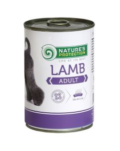 Nature’s Protection: Vlažna hrana za odrasle pse Adult, Jagnjetina, 400 gr