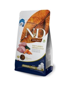 N&D Brown: Hrana za smeđe štence Med/Max Puppy, Jagnjetina & Spirulina
