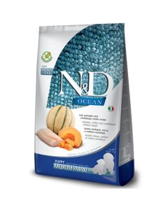 N&D Ocean: Hrana za pse Medium/Maxi Adult, Pomorandža i Haringa