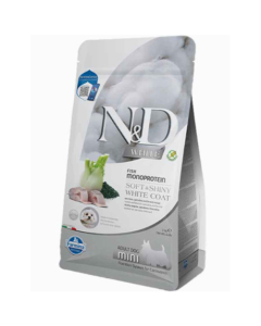 N&D White: Hrana za bele pse Mini Adult Soft & Shini White Coat, 2 kg