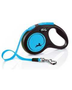 Flexi: Povodac New Neon Tape Blue