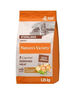 Nature’s Variety No Grain:  Hrana za mačke Sterilized Cat, Piletina