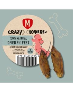Crazy Pet Lovers: Sušene svinjske nogice Natural Dried Pork Feet, 2 polovine