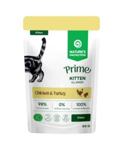 Nature’s Protection Prime: Preliv za mačiće Kitten, 85 gr x 12 kom