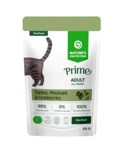 Nature’s Protection Prime: Preliv za sterilisane mačke Adult Sterilized, 85 gr x 12 kom