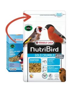 Nutri Bird: Jajčana hrana za Evropske zebe Gold Crumble European Finches