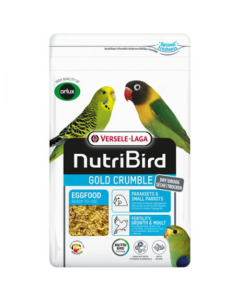Nutri Bird: Jajčana hrana za male i srednje papagaje Gold Crumble Parakeets and Small Parrots, 1 kg