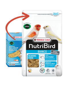 Nutri Bird: Jajčana hrana za svetle ptice Rearing Food Bianco